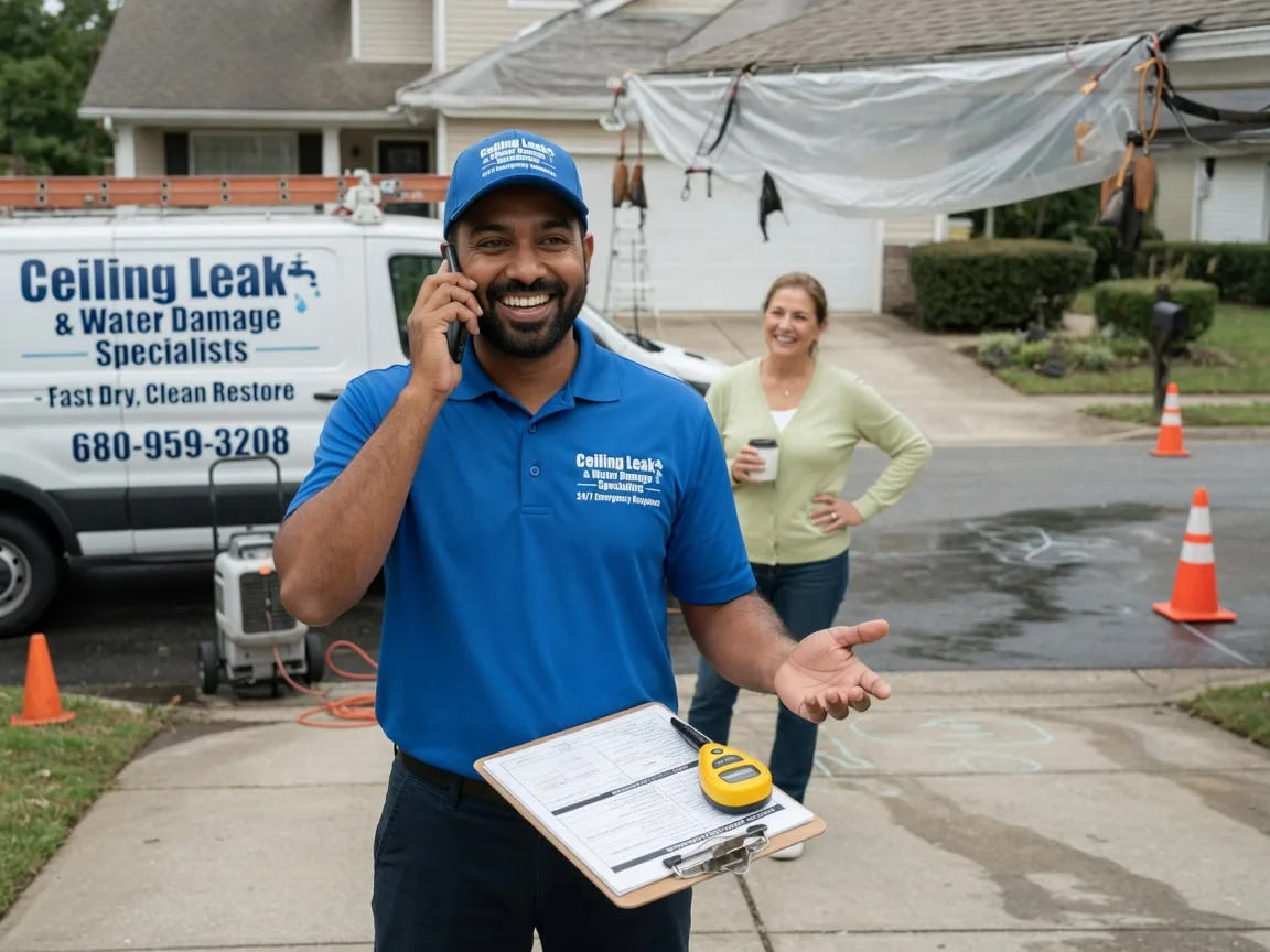Ceiling Leak Cleanup Sayreville, NJ FAQs